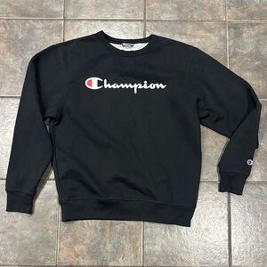 Champion Men's Black Crewneck Sweater